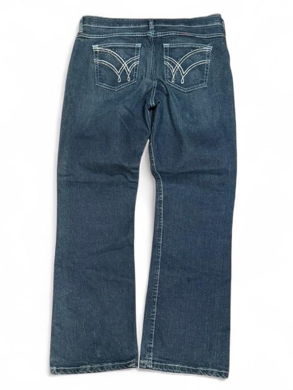 Y2K Wrangler Embroidered Faded Bootcut Mid Rise Jeans